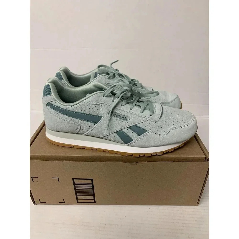 Reebok Women's Mint Green Suede Classic Running Shoes